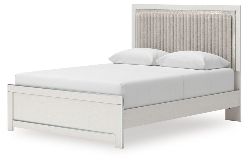 Zuraleus - Upholstered Panel Platform Bed With Roll Slats - R&R Furniture Gallery (Fountain Valley, CA)