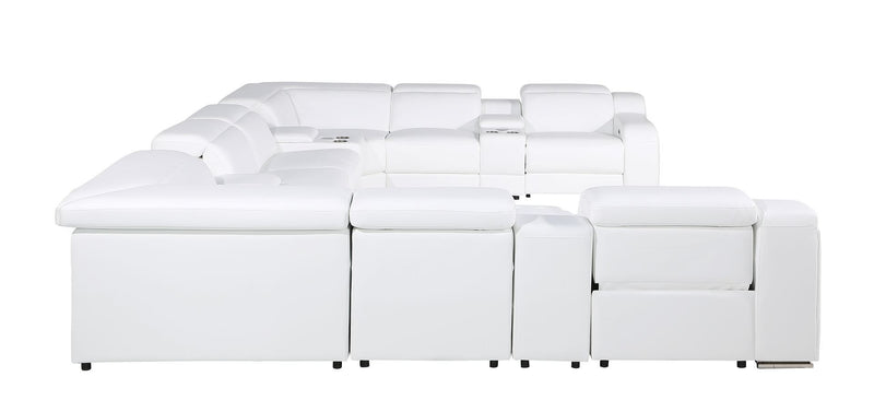 1116 - 12-Piece U-Shaped Sectional Sofa In With 4 Power Recliners & Power Headrests