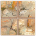 Ochre I - 48" x 48" Painting By Buddy Whitlock (Set of 4) - Walnut - R&R Furniture Gallery (Fountain Valley, CA)