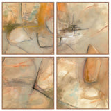 Ochre I - 48" x 48" Painting By Buddy Whitlock (Set of 4) - Walnut - R&R Furniture Gallery (Fountain Valley, CA)