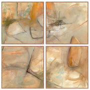 Ochre I - 48" x 48" Painting By Buddy Whitlock (Set of 4) - Walnut - R&R Furniture Gallery (Fountain Valley, CA)