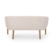 Mid Century Modern Loveseat With Channel Stitched Backrest - R&R Furniture Gallery (Fountain Valley, CA)