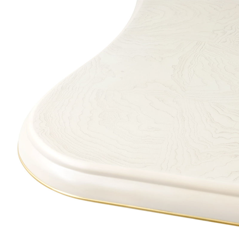 La Terrazza - Double Pedestal Dining Table - Creamy Pearl - R&R Furniture Gallery (Fountain Valley, CA)