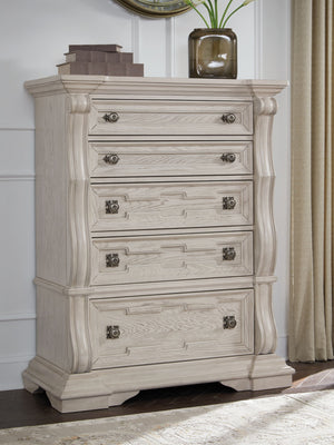 Bruchandi - Five Drawer Chest - Antique White - R&R Furniture Gallery (Fountain Valley, CA)
