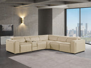 1224 - 6-Piece L-Shaped Sectional Sofa In With 3 Power Recliners & Power Headrests - R&R Furniture Gallery (Fountain Valley, CA)