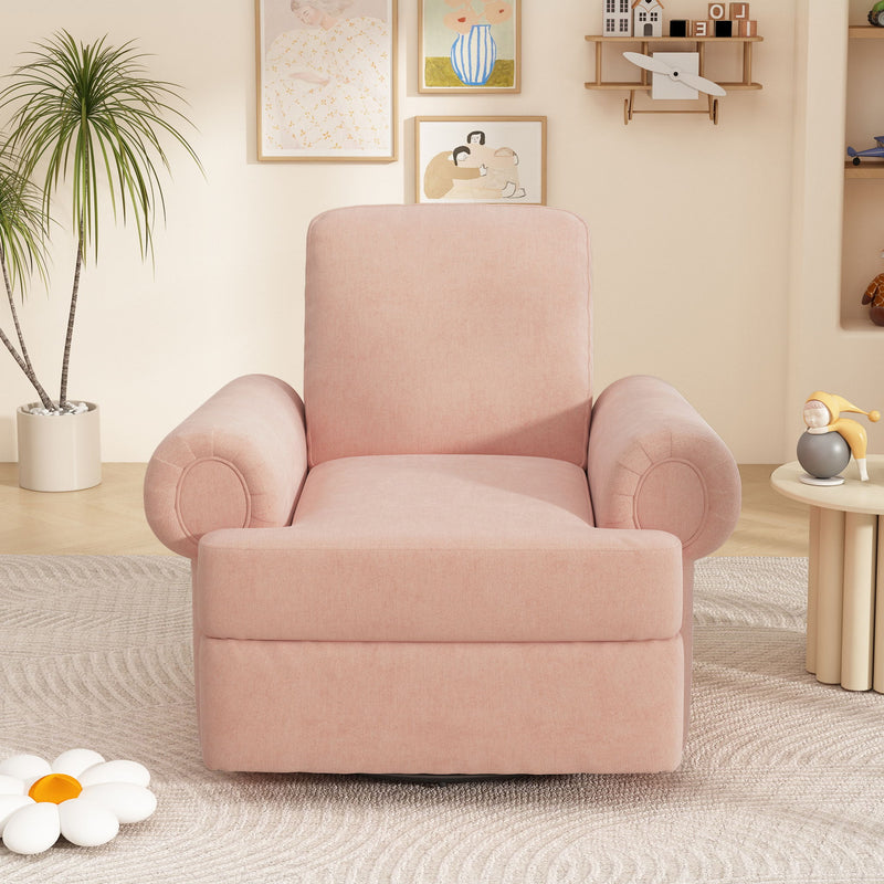 Manual Swivel Recliner Rocker Chair With Adjustable Backrest - R&R Furniture Gallery (Fountain Valley, CA)