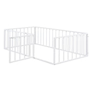 Metal Floor Bed Frame With Fence And Door - R&R Furniture Gallery (Fountain Valley, CA)