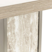 Lotus Bay - C-Shaped Accent Table - Sand - R&R Furniture Gallery (Fountain Valley, CA)