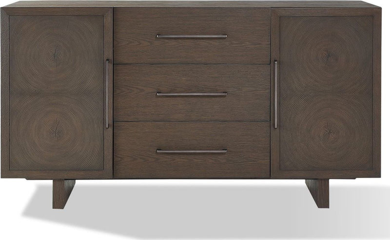 Oakland Three-Drawer Sideboard in Brunette
