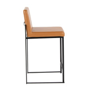 Lumi Source Fuji contemporary high back barstool with elegant design, featuring a sleek wooden finish and modern style.