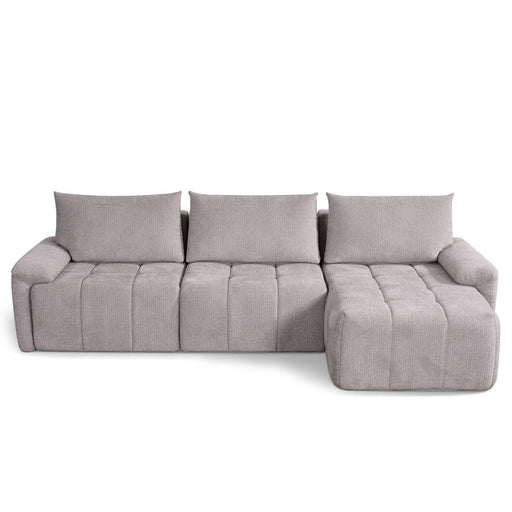 Dorcas - Sectional Sofa - Gray - R&R Furniture Gallery (Fountain Valley, CA)