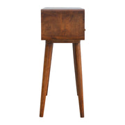 Curved Chestnut Console Table - R&R Furniture Gallery (Fountain Valley, CA)