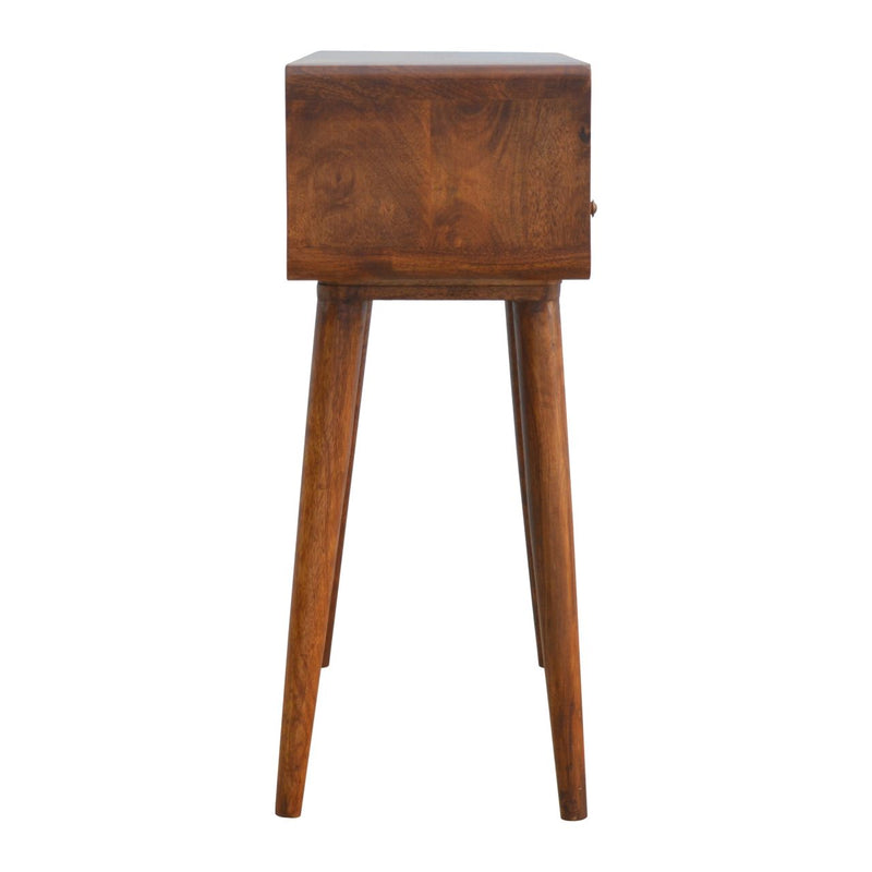 Curved Chestnut Console Table - R&R Furniture Gallery (Fountain Valley, CA)
