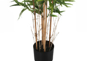 50" Tall, Artificial Plant, Bamboo Tree, Indoor, Faux, Fake, Floor, Greenery, Potted, Decorative - Green / Black - R&R Furniture Gallery (Fountain Valley, CA)