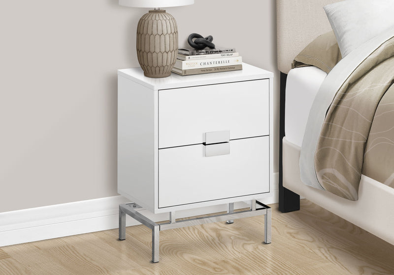 Accent Side Table, Storage Drawer, Modern Design - R&R Furniture Gallery (Fountain Valley, CA)