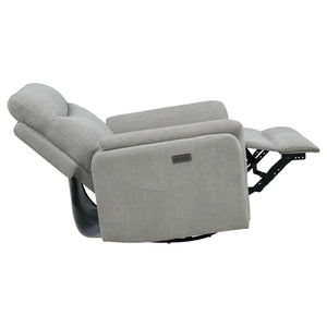 Beacon - Power Swivel Recliner With USB Charging And Adjustable Recline