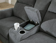 Barnsana - Dbl Power Reclining Loveseat With Console - R&R Furniture Gallery (Fountain Valley, CA)