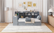 Daybed With 3 Drawers USB Ports And Desk - R&R Furniture Gallery (Fountain Valley, CA)