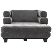Noble House oversized chaise lounge sofa bed with deep seat and layered armrests, modern and comfortable for living space.
