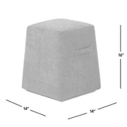 Clyde - Tapered Square Upholstered Ottoman - R&R Furniture Gallery (Fountain Valley, CA)