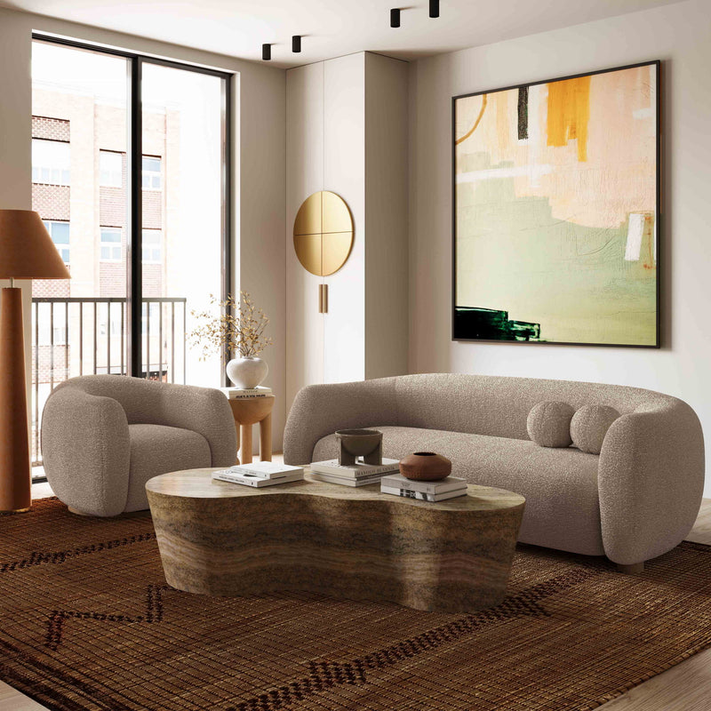 Judy - Boucle Sofa - R&R Furniture Gallery (Fountain Valley, CA)