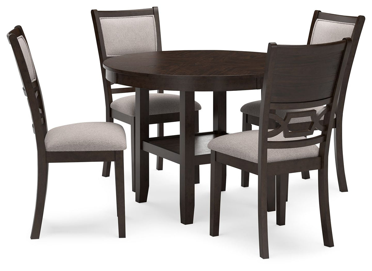 Langwest - Dining Room Table Set (Set of 5) - Brown - R&R Furniture Gallery (Fountain Valley, CA)