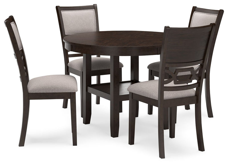Langwest - Dining Room Table Set (Set of 5) - Brown - R&R Furniture Gallery (Fountain Valley, CA)