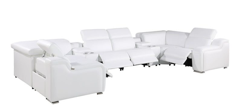 1116 - 8-Piece U-Shaped Sectional Sofa In With 4 Power Recliners & Power Headrest