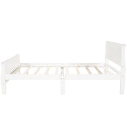 Platform Bed Frame Mattress Foundation Sleigh Bed With Headboard / Footboard / Wood Slat Suppor - R&R Furniture Gallery (Fountain Valley, CA)