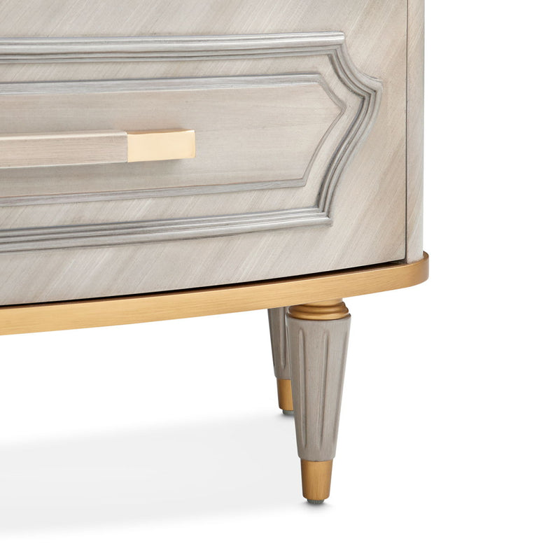 St. Charles - Display Cabinet - Dove Gray - R&R Furniture Gallery (Fountain Valley, CA)