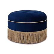 Yolanda - Round Upholstered Accent Ottoman - R&R Furniture Gallery (Fountain Valley, CA)