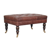 Buffalo - Ottoman With Castor Legs - R&R Furniture Gallery (Fountain Valley, CA)