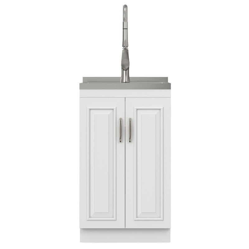 Darwin - Deluxe Laundry Cabinet With Pull-Out Faucet And Stainless Steel Sink