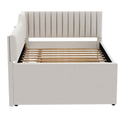 Upholstered Daybed With Trundle And 3 Drawers - R&R Furniture Gallery (Fountain Valley, CA)