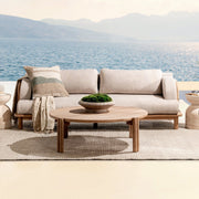 Oliver - Outdoor Round Coffee Table - Butterscotch - R&R Furniture Gallery (Fountain Valley, CA)