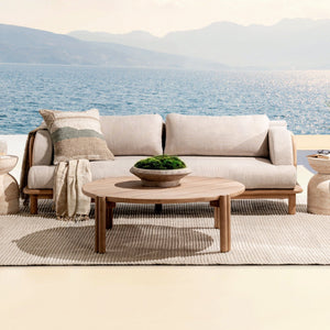 Oliver - Outdoor Round Coffee Table - Butterscotch - R&R Furniture Gallery (Fountain Valley, CA)