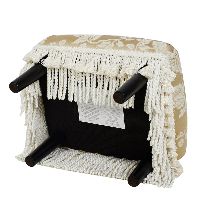 Fiona - Handcrafted Accent Footstool Ottoman - R&R Furniture Gallery (Fountain Valley, CA)