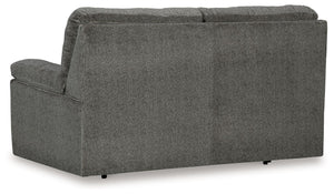 Bindura - Glider Loveseat - Mineral - R&R Furniture Gallery (Fountain Valley, CA)