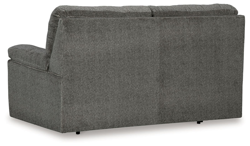 Bindura - Glider Loveseat - Mineral - R&R Furniture Gallery (Fountain Valley, CA)