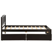 Platform Bed & Headboard, Footboard And Wood Slat Support - R&R Furniture Gallery (Fountain Valley, CA)