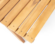 Outdoor Acacia Wood Coffee Table With Open Slat Design - R&R Furniture Gallery (Fountain Valley, CA)