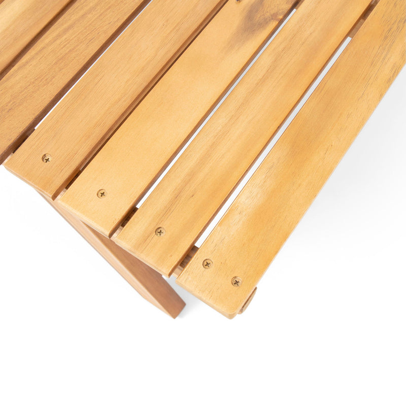 Outdoor Acacia Wood Coffee Table With Open Slat Design - R&R Furniture Gallery (Fountain Valley, CA)
