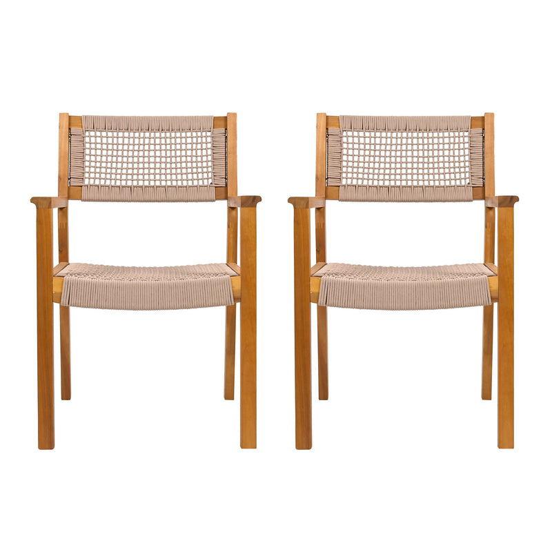 Outdoor Dining Patio Chairs (Set of 2) - R&R Furniture Gallery (Fountain Valley, CA)