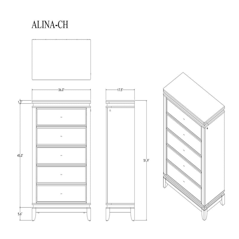 Adalid - Chest With LED Lighting - White - R&R Furniture Gallery (Fountain Valley, CA)