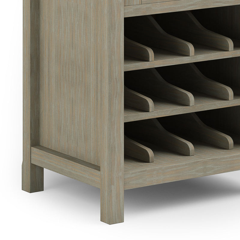 Avalon - High Storage, Wine Rack Cabinet - R&R Furniture Gallery (Fountain Valley, CA)