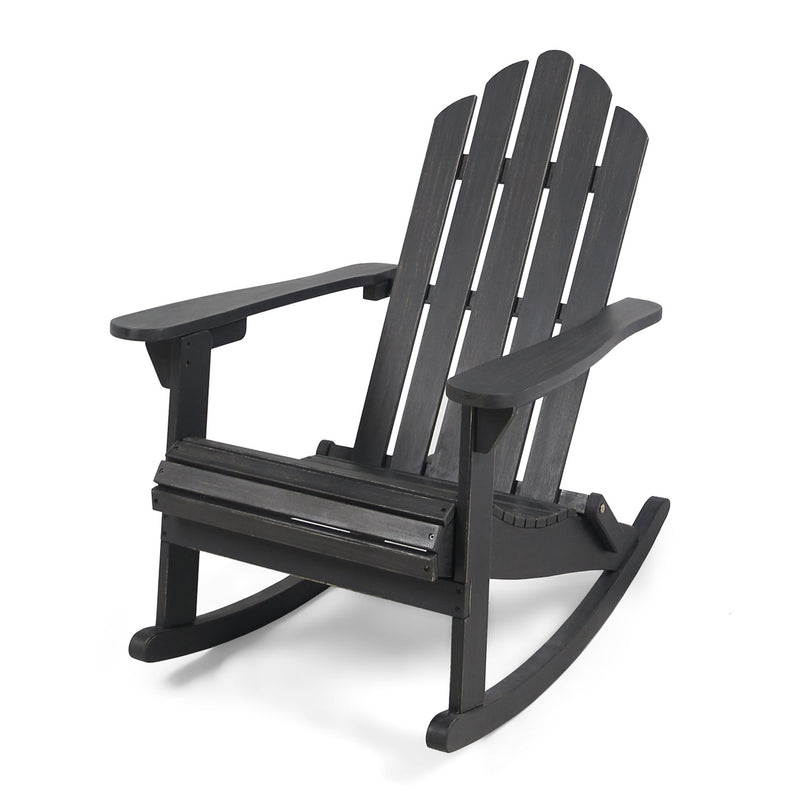 Echoes - Outdoor Acacia Wood Adirondack Rocking Chair - R&R Furniture Gallery (Fountain Valley, CA)