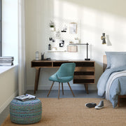 Clarkson - Desk With Side Drawers - Rustic Natural Aged Brown - R&R Furniture Gallery (Fountain Valley, CA)