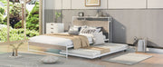 Platform Bed Frame With Trundle, USB Ports And Slat Support, No Box Spring Needed - R&R Furniture Gallery (Fountain Valley, CA)