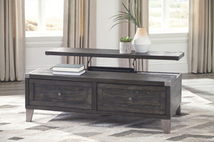 Todoe - Lift Top Cocktail Table - Dark Gray - R&R Furniture Gallery (Fountain Valley, CA)