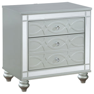 Menlo - 2 Drawer Nightstand - Gray